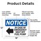 Signmission In Case Of Emergency Shut Off, 18 in W x Rectangle, Aluminum OS-2PACK-NS-A-1218-L-13662 - alternate 2
